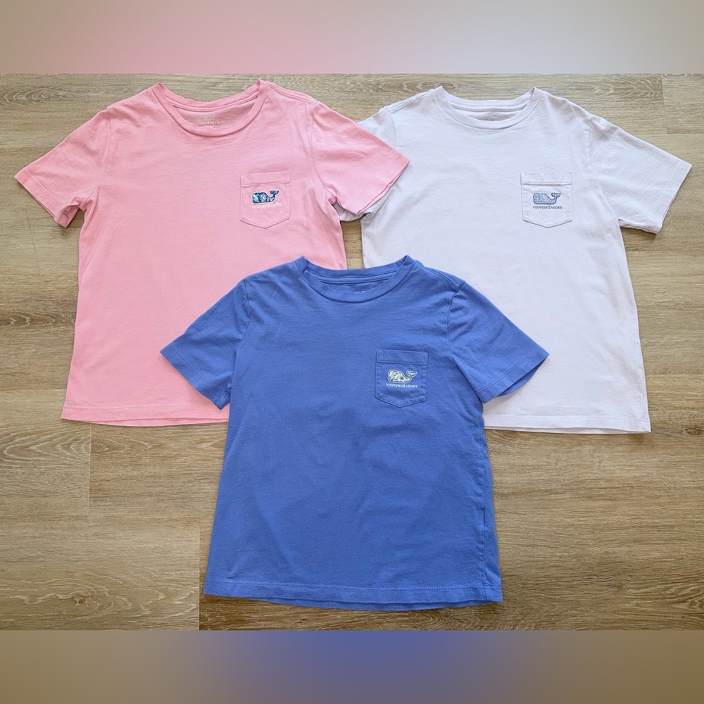 Vineyard Vines Girls Vintage Whale Short Sleeve Tee Lot